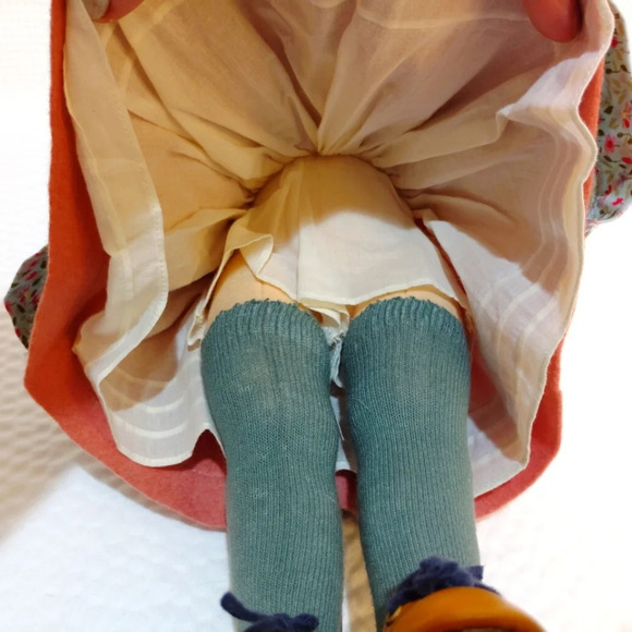 Vintage Steiff Kinder Sophie Doll R. John Wright Vermont Felt 17" 203/500 Rare - Picture 11 of 15